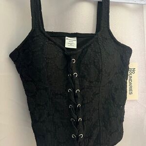 Black corset top